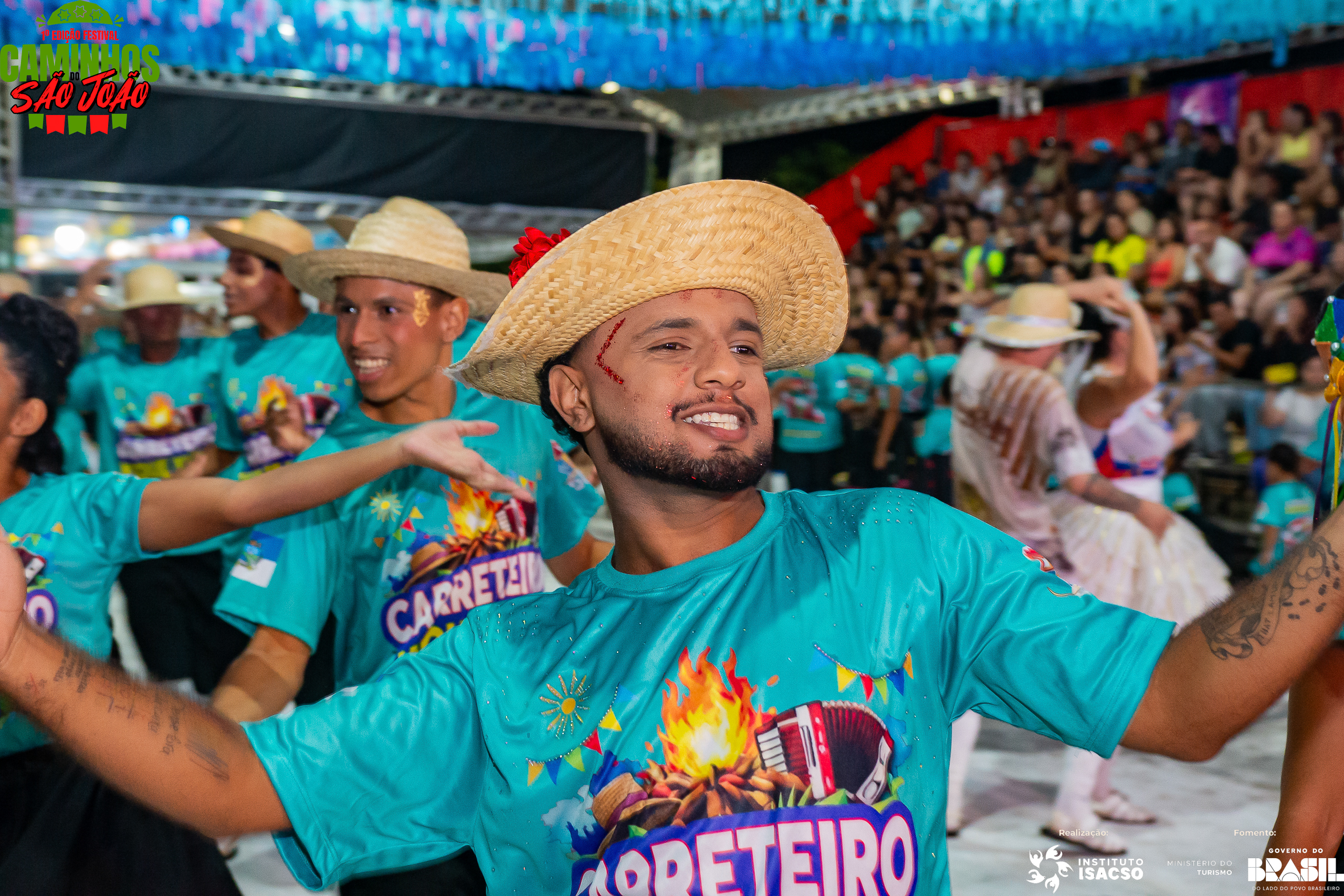 Quadrilheiro durante o Esquenta São João 2026